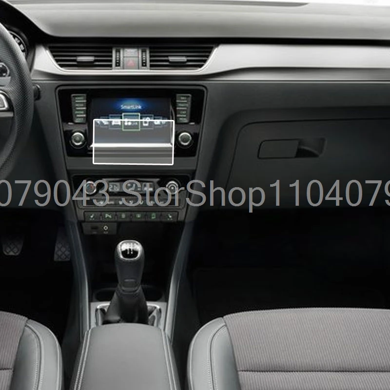 For Skoda rapid Swing 3 2018 6.5 inch Car infotainment Navigation Tempered Glass Screen Protector Display Auto Protect Sticker