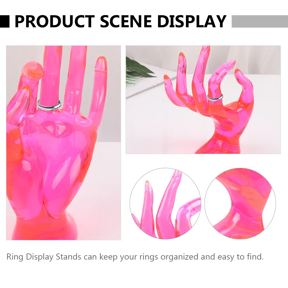 

2Pcs Plastic Ring Display St Jewelry ganizer Mannequin H Rack Bracelet Holder Storage Solution HighQuality Material