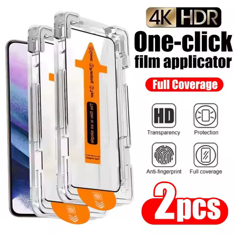 2Pcs Tempered Glass Screen Protector For Samsung Galaxy S21 S22 S23 S25 Ultra Plus A15 A25 A34 A35 A55 5G