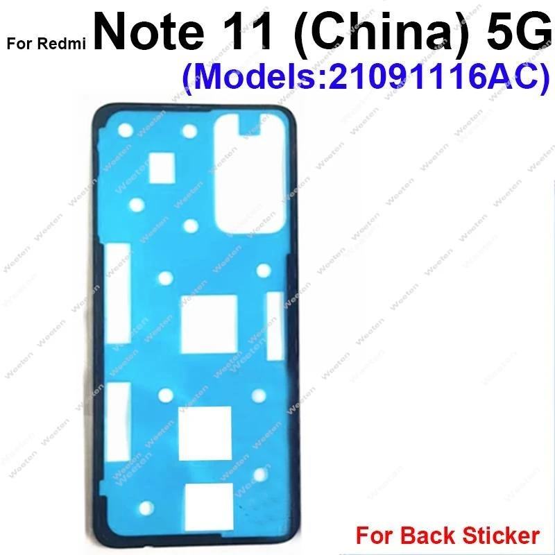 Back Door Battery Cover Adhesive Sticker Glue Tape For Xiaomi Redmi Note 10 11 11T Pro+ Plus Note 10 10S 11S 11SE 4G 5G 