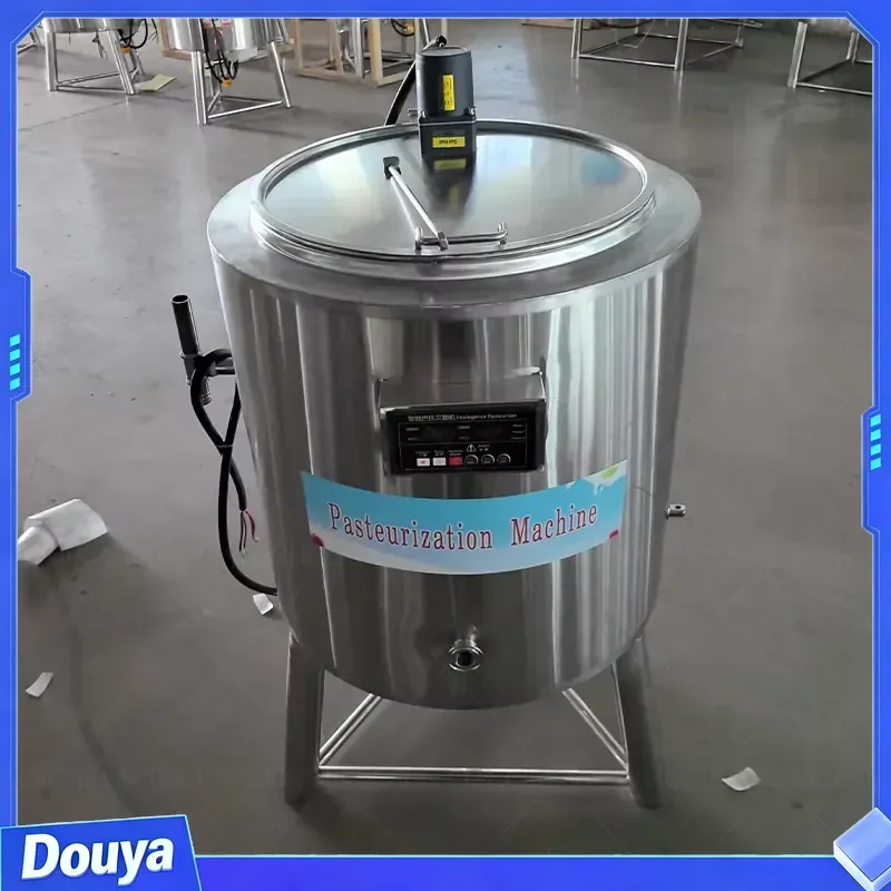 Factory Price: Small Automatic Pasteurization Milk Sterilizer with Heating, Stirring, and Insulation Function, Double-layer