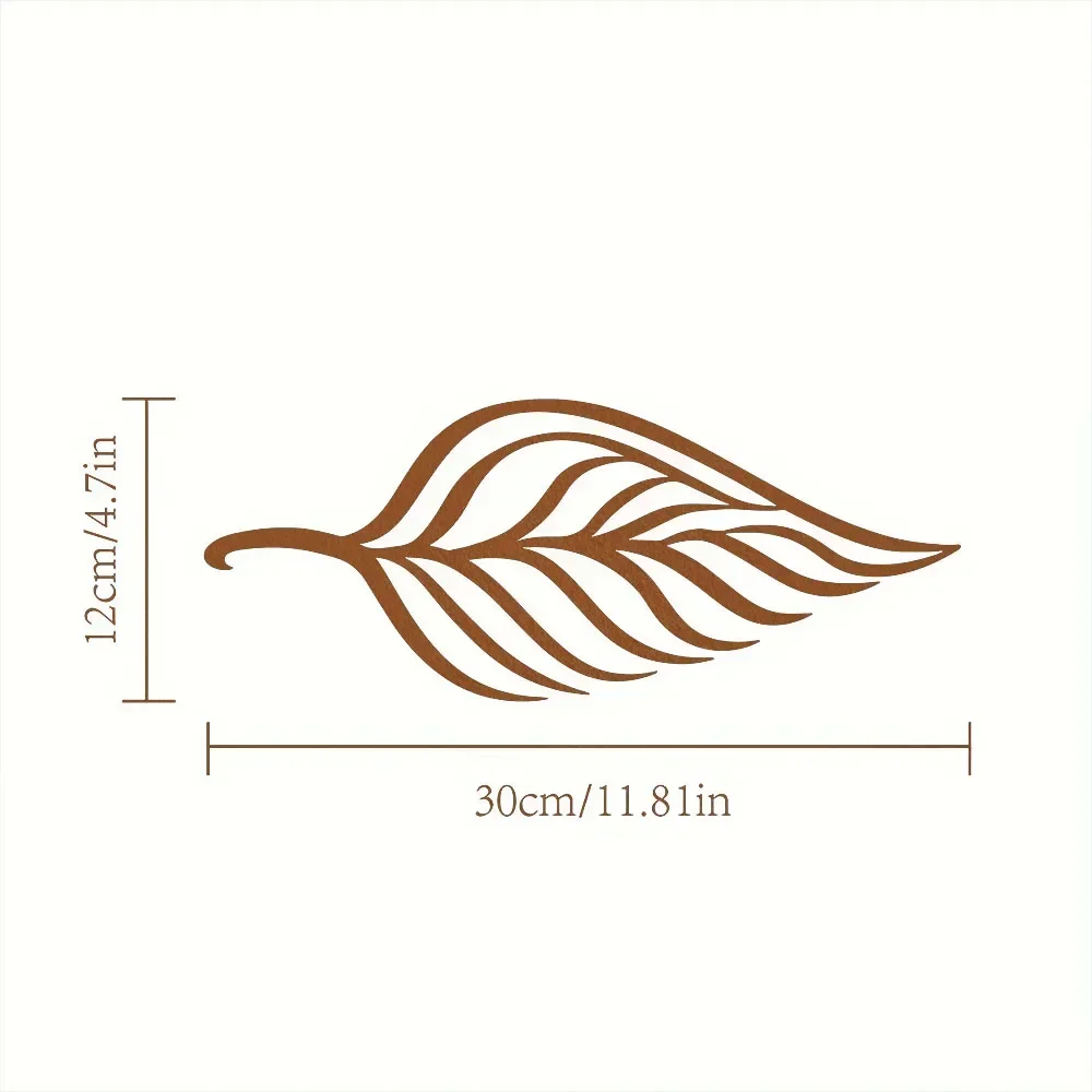 Gorgeous 1pc Metal Leaf Wall Decor – Stun Your Home with Beauty. Splendid for Living Room. Stylish Metal Leaf Art