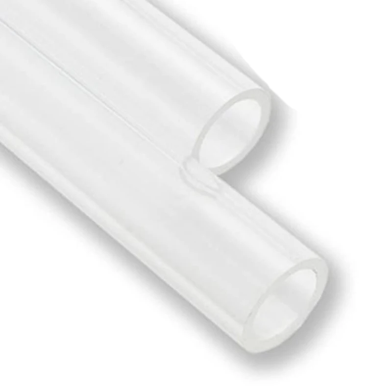 Computer Water-Cooled Petg Transparent Hard Tube None Chamfer Link Tube, 16Mm Od, 12Mm Id,500Mm Length, Clear, 4-Pack