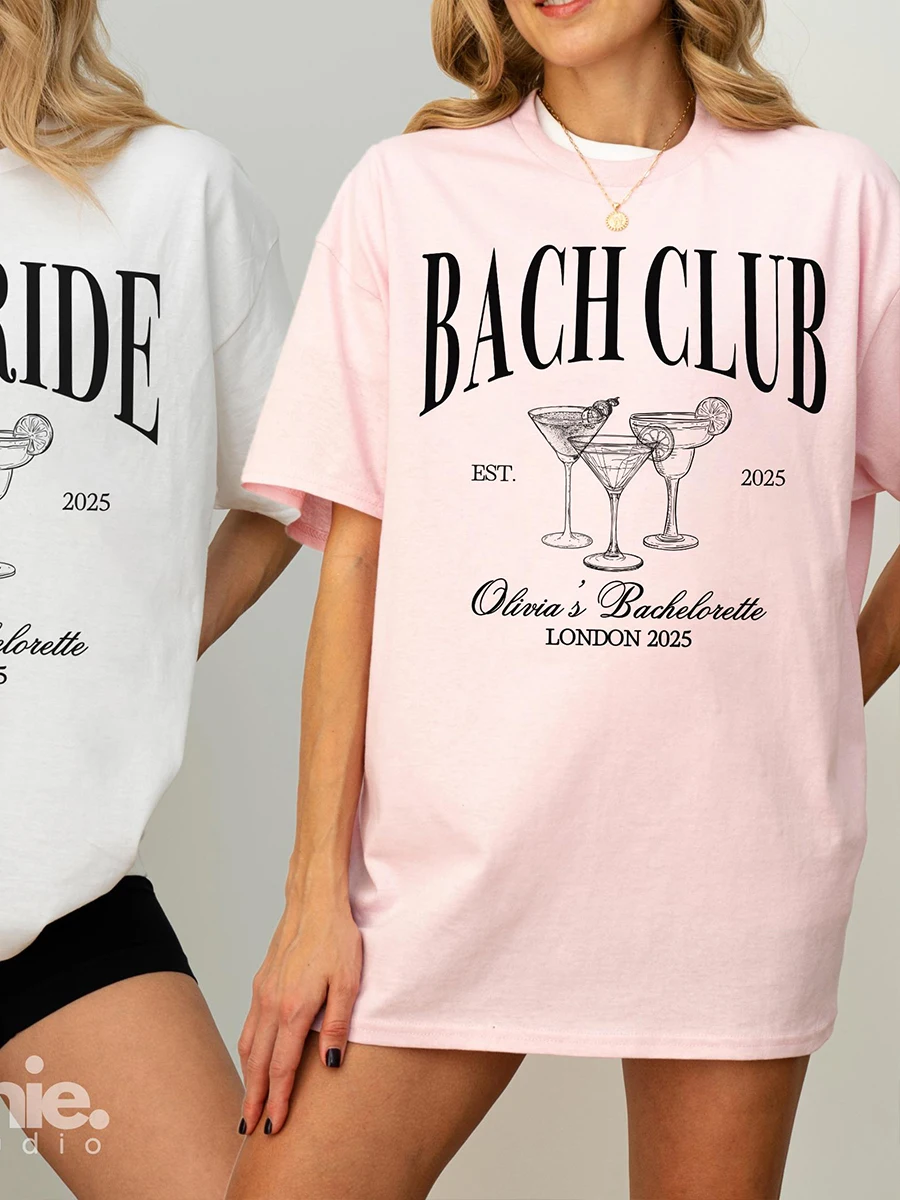 2025 Club Hen Do T-shirt Hen Party Cocktail Party Single Women Fun Comfortable Shirt Cotton Y2K Top Daily Fashion Street Wear