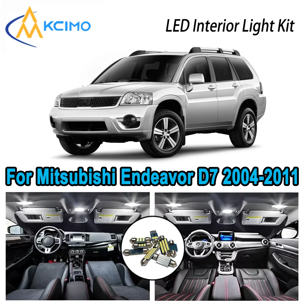 

High-Quality LED Interior Kit for Mitsubishi Endeavor D7 D8 2004-2011 2008 Premium Error-Free Dome Map Trunk Automotive Lamps
