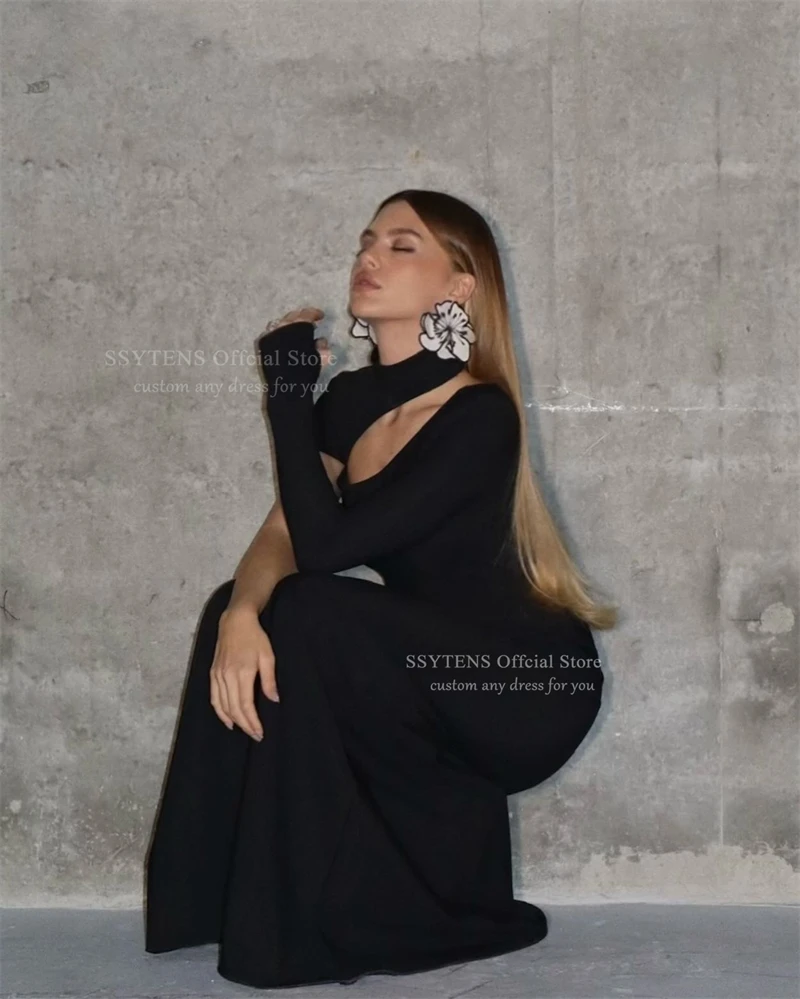 SSYTENS Elegant Black Evening Dresses One Shoulder Special Event Guest Mermaid Party Dresses Women Vestidos Para Customized 2026