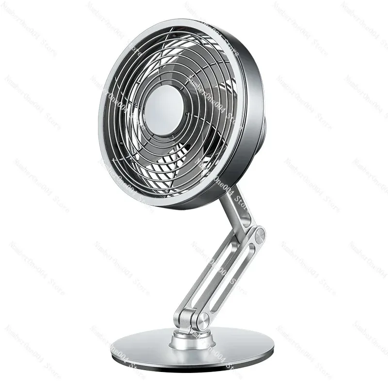 

Desktop metal small fan silent foldable bracket usb rechargeable small mini portable air circulation fan