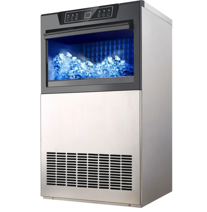 2023 Modern Style Stainless Steel Cube Shape Ice Making Machine Industrial Ice Block Maker Machine Commercial Ice Maker