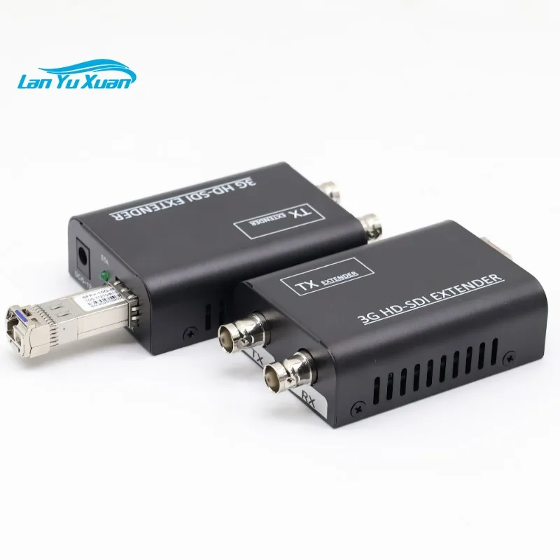 1CH 3G Bi-directional SDI to Fiber Converter HD-SDI Over Fiber Extender Uncompressed 1080P Comply with SMPTE 424M/292M SFP Slot