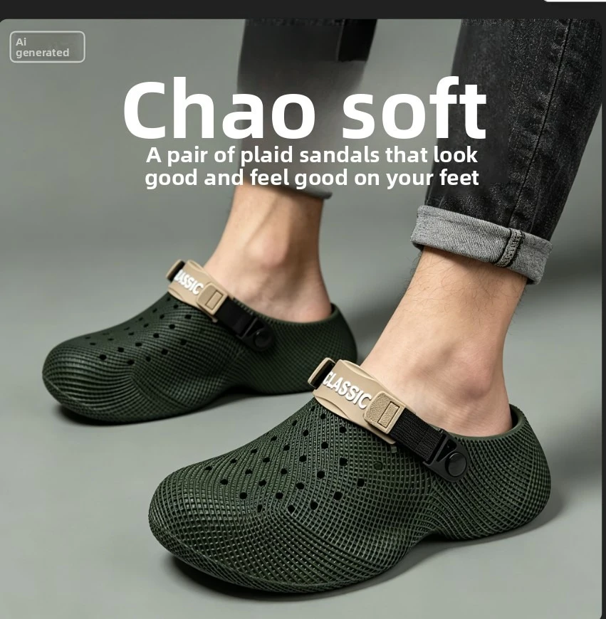 Men Women Classic EVA Platform Clogs  Breathable Hole Shoes Adjustable Strap Beach Garden Outdoor Slides SandalsShower Slippers