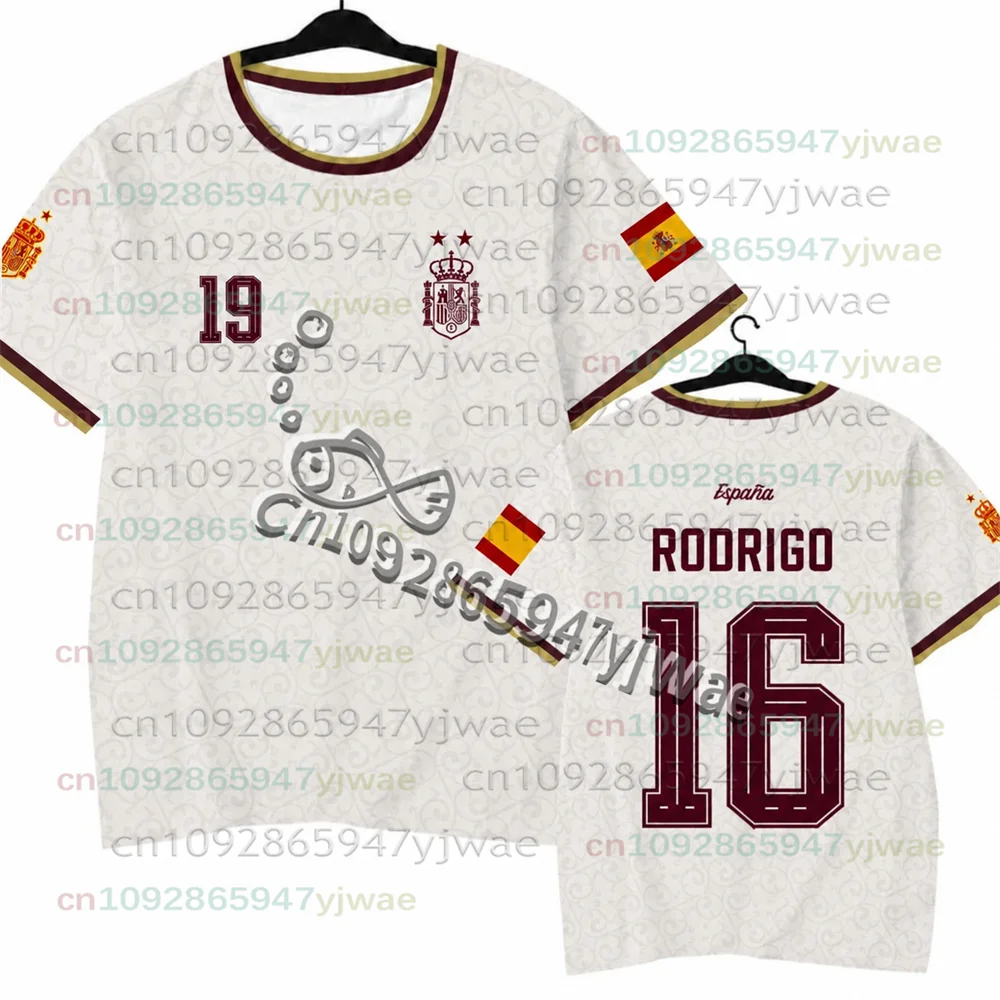 2026 Spanisches Yamal-Fans Gedenk-Edition Fußballtrikot Schnelltrocknendes Kurzarm-T-Shirt für Männer, Frauen, Familie und Kinder 3D – Detail 15