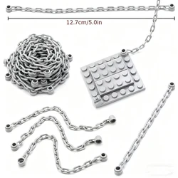 5pcs Chain 1x16 Length Building Block Accessories Moc Model Components Assembly Gifts Diy Creative Toys