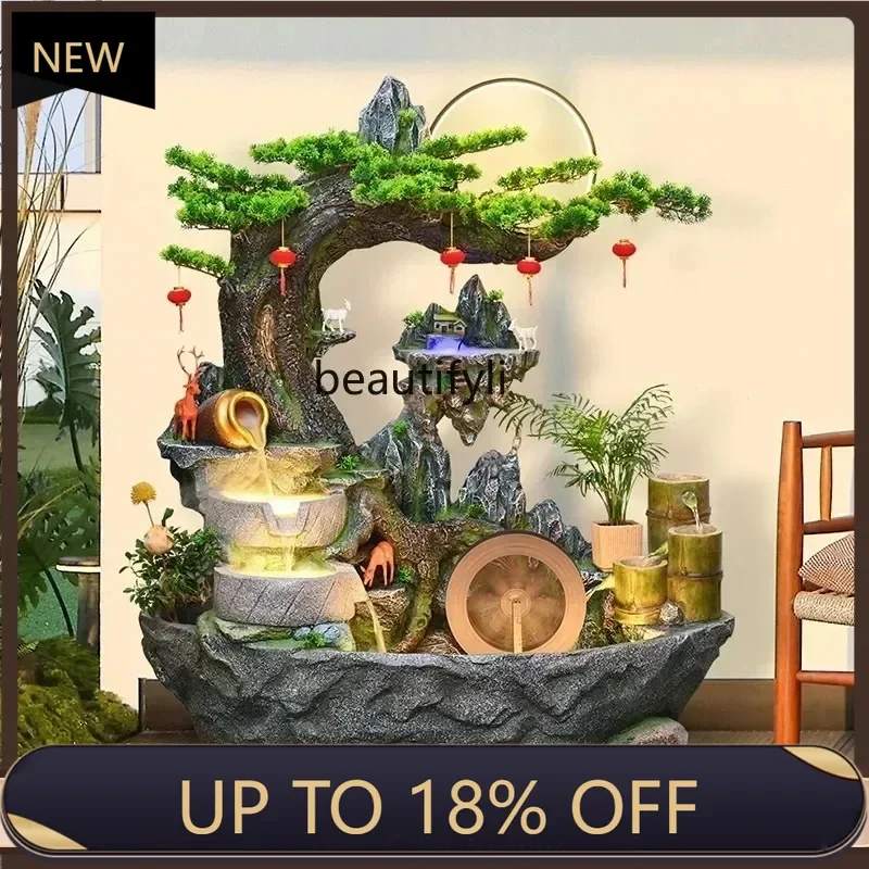

P178 Outdoor courtyard feng shui wheel fountain floor ornament B & B hotel opening decoration