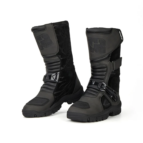 Imagen 2 del producto Zapatos de caballero, botas de carretera resistentes al desgaste, desodorización, zapatos de motociclismo, botas de carreras todoterreno acolchadas, impermeables