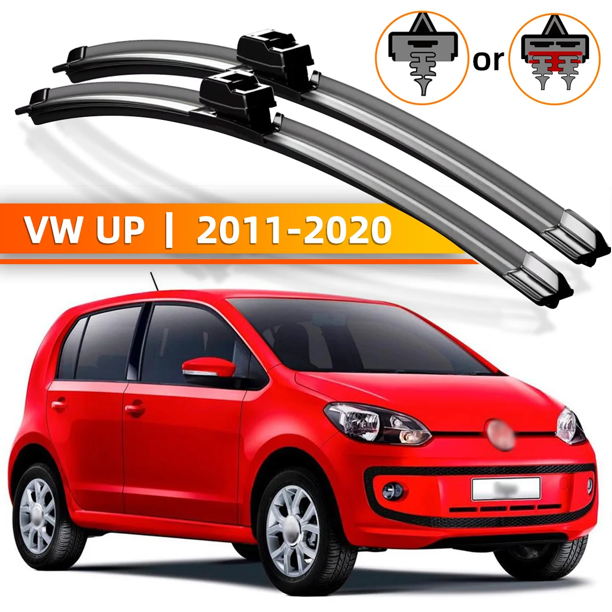 

YONGRUN 2PCS Front Windshield Wipers Suitable For Volkswagen Up 2011-2020 Windshield Window Accessories 2014 2015 2017 2018 2019