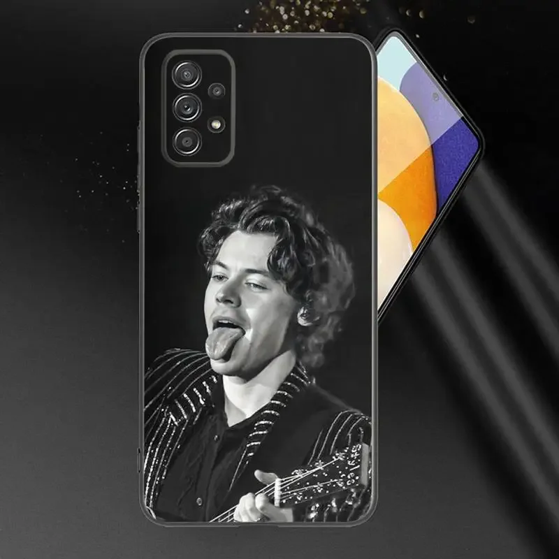 H-Harry S-Styles Telefoon Hoesje Voor Samsung A91 80 70 53 42 32 30 20 A50 30S 50S 21S 20S A20e Zwart Hoesje