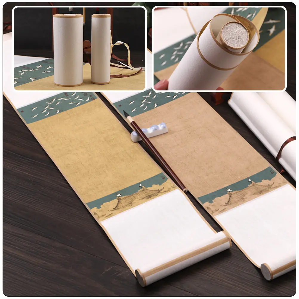 Premium Chinese Xuan Paper Scroll Blank Multipurpose Calligraphy Practicing Paper for Painting Writing Calligraphy Art Wall