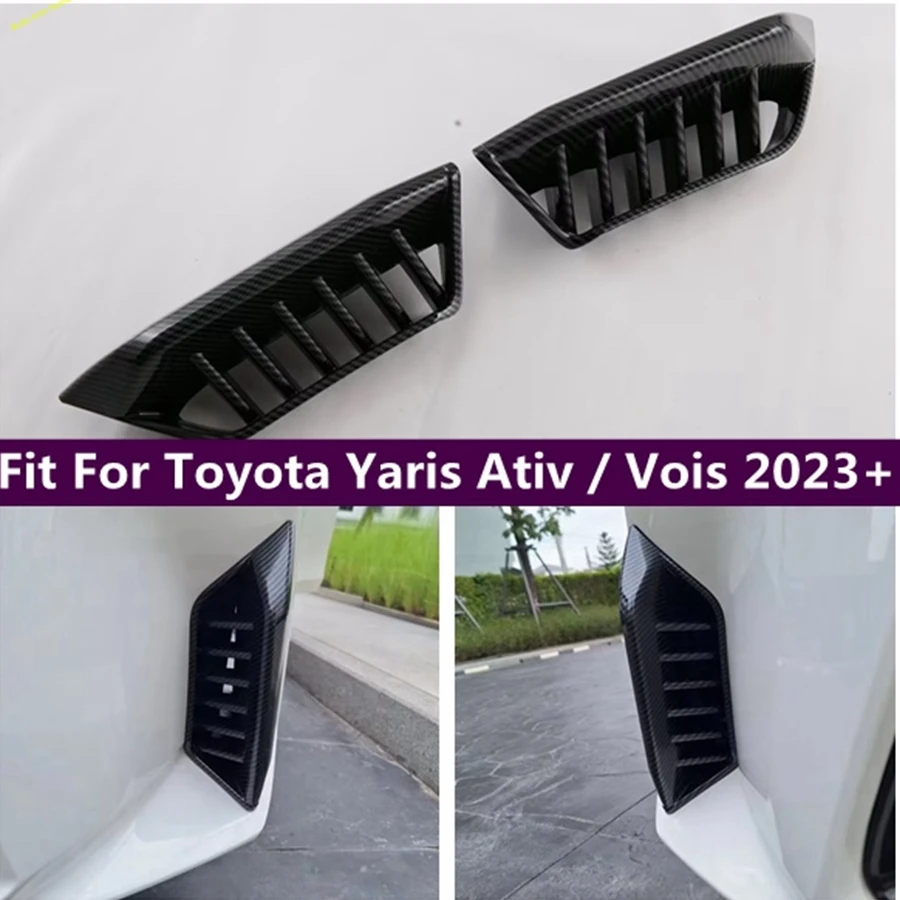 

Front Foglights Lamps Decoration Strip Eyelid Eyebrow Cover Trim Fit For Toyota Yaris Ativ / Vois 2023 2024 Exterior Accessories