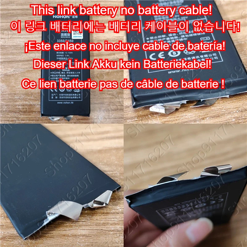 NOHON High Capacity Battery for iPhone 13 12 Mini 14 15 Pro 11 XR XS Max Replacement Batteries Repair BMS 100% Health Battery