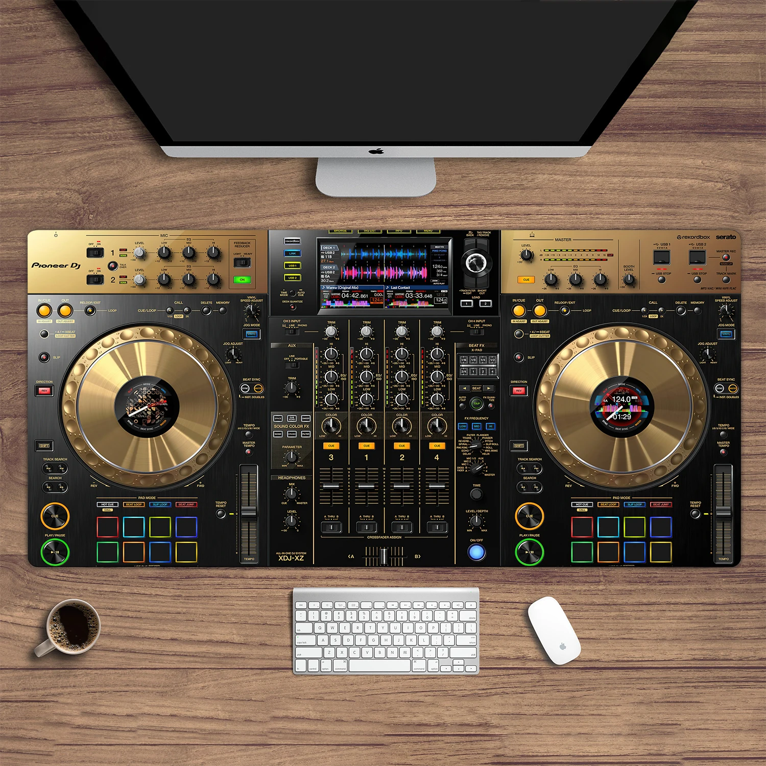 Large mouse pad Pioneer DJ smart DJ controller picture DDJ-200 console display table mat DJ disc table decoration DJ gift