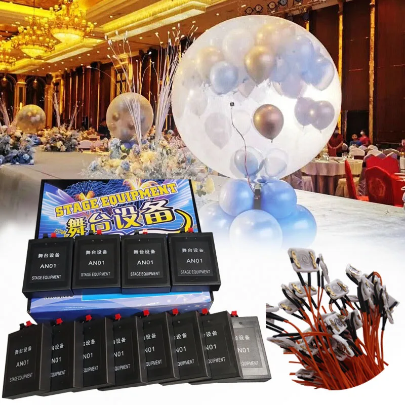 

Remote Control Balloons Kit Balloon Blaster Exploding Balloon Machine For Bride Wedding Birthday Baby Gender Boy or Girl Decor