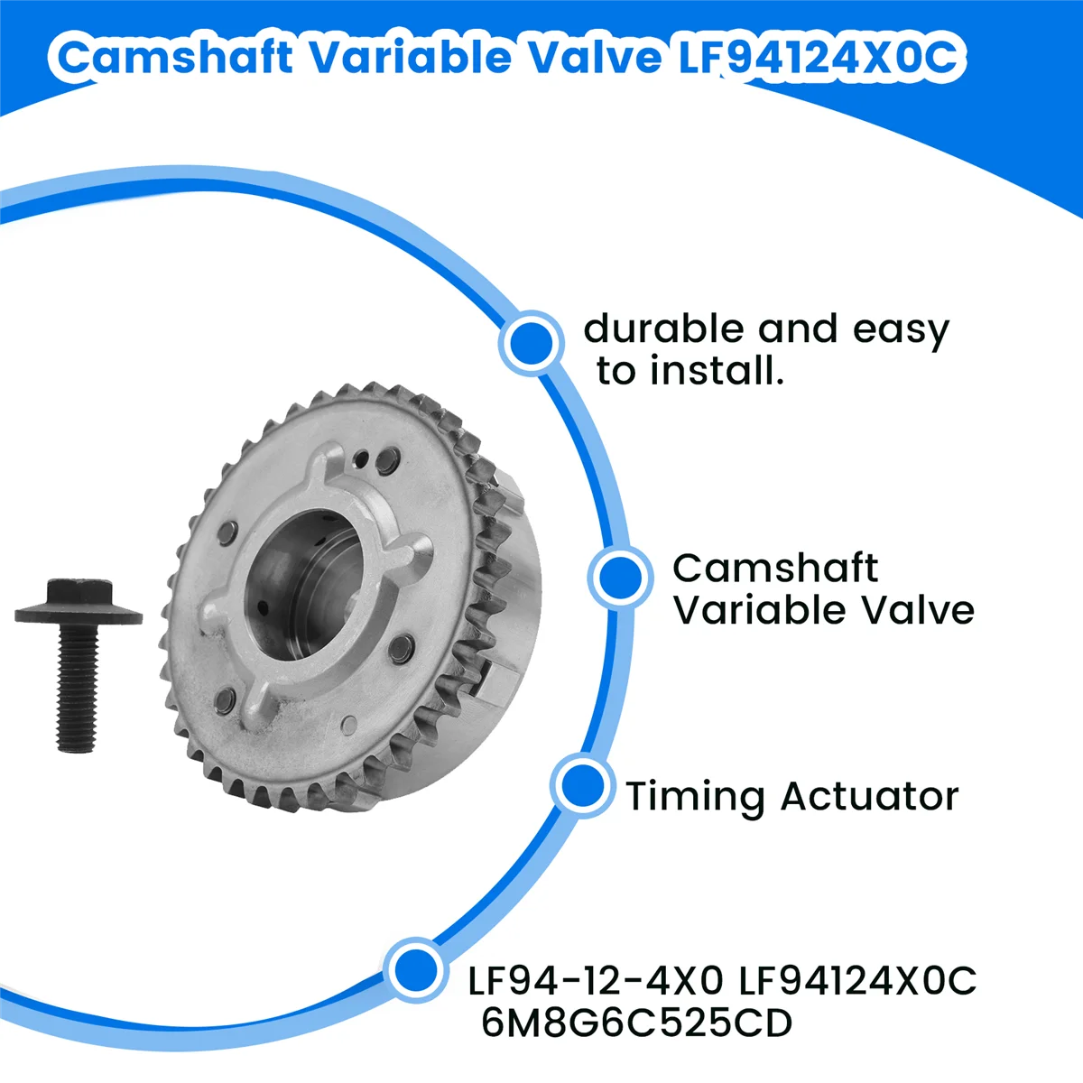 

T47C_Camshaft Variable Valve LF94124X0C for Mazda CX7 3 5 CX9 Ford Mondeo
