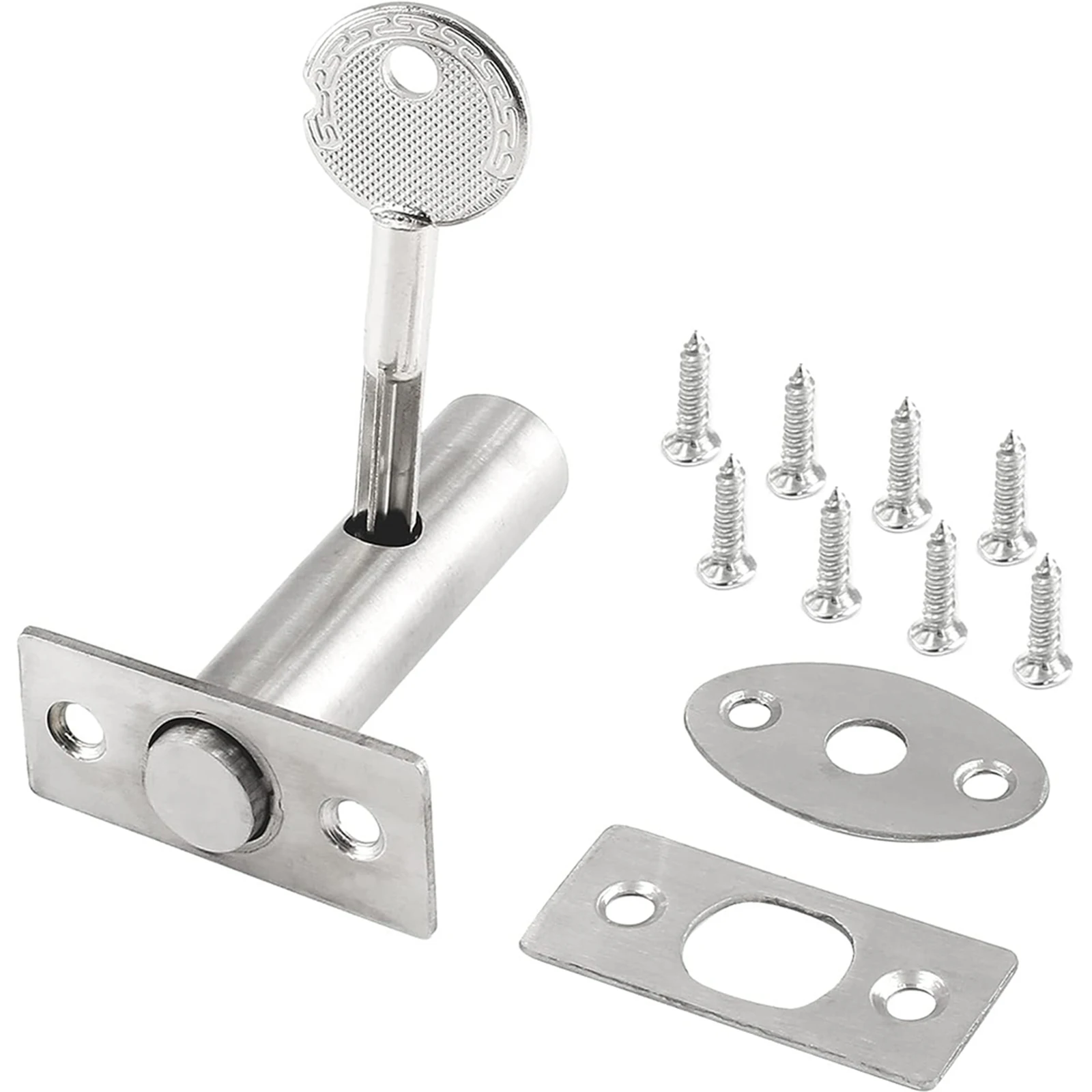 Stainless Steel Manager Tubewell Key Mortise Lock Hardware With Key Screw Fire Door Escape Mortise Aisle Lock