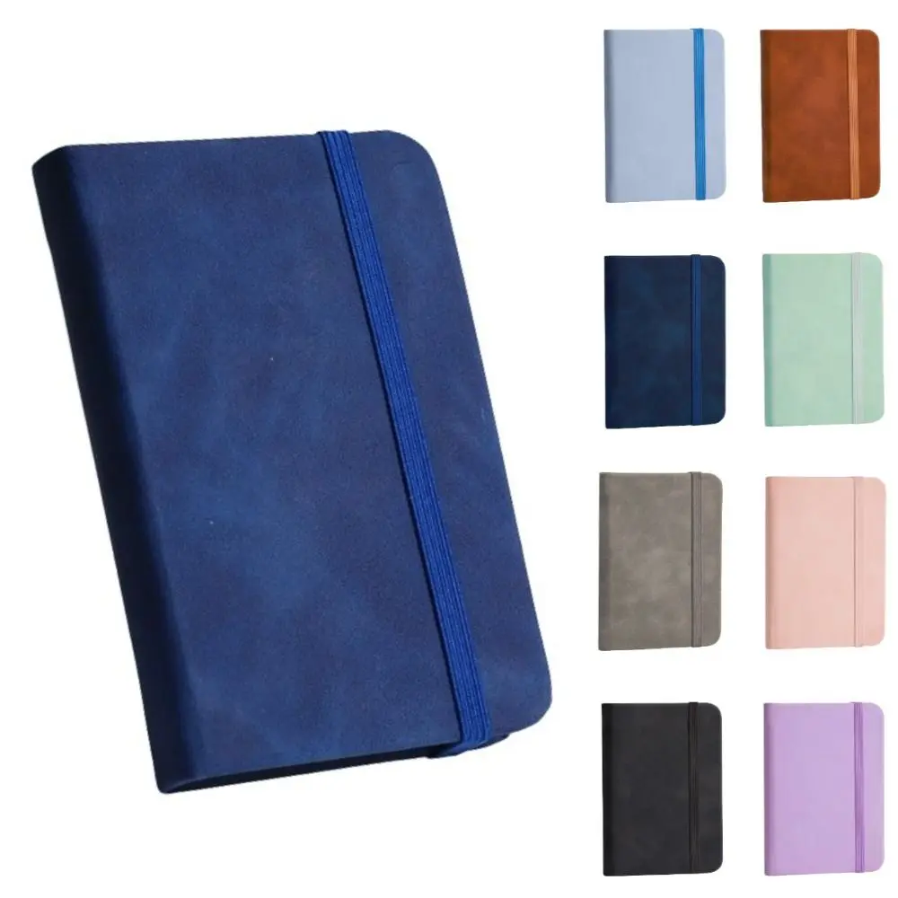 New Portable A7 Notebook Pocket PU Cover Mini Notepad Writing Paper Memo Pad Diary Book Office Supplies