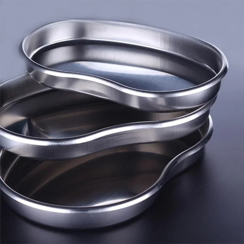 New Stainless Steel Surgical Medical Dental Instruments Bending Tray Disinfection Plate For Eyebrow Lip Tattoo Sterilization