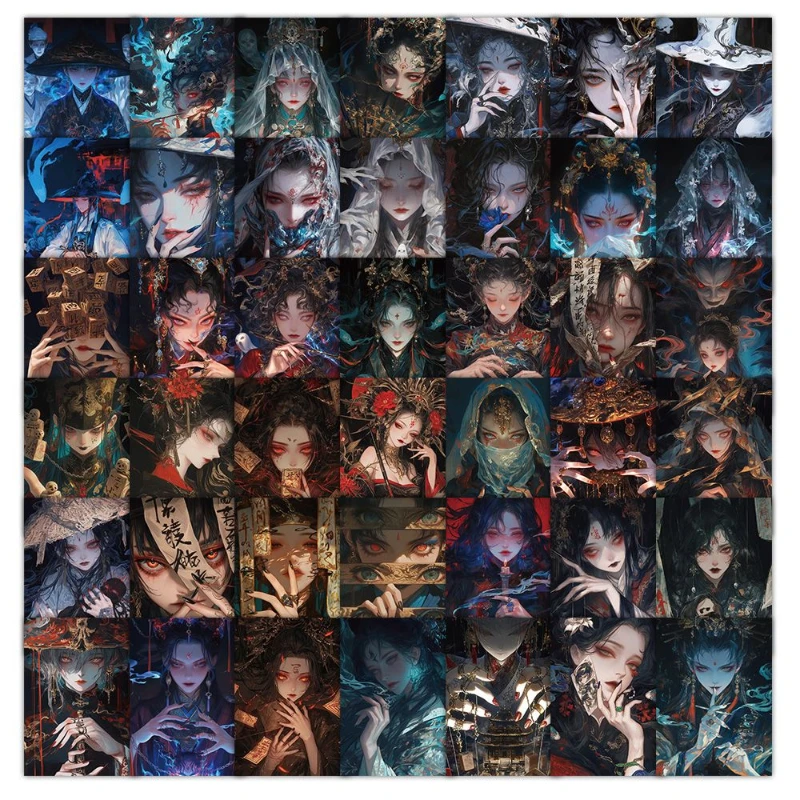 63-chinese-style-dark-themed-stickers-unique-and-creative-high-end-diy-desktop-and-journal-stickers