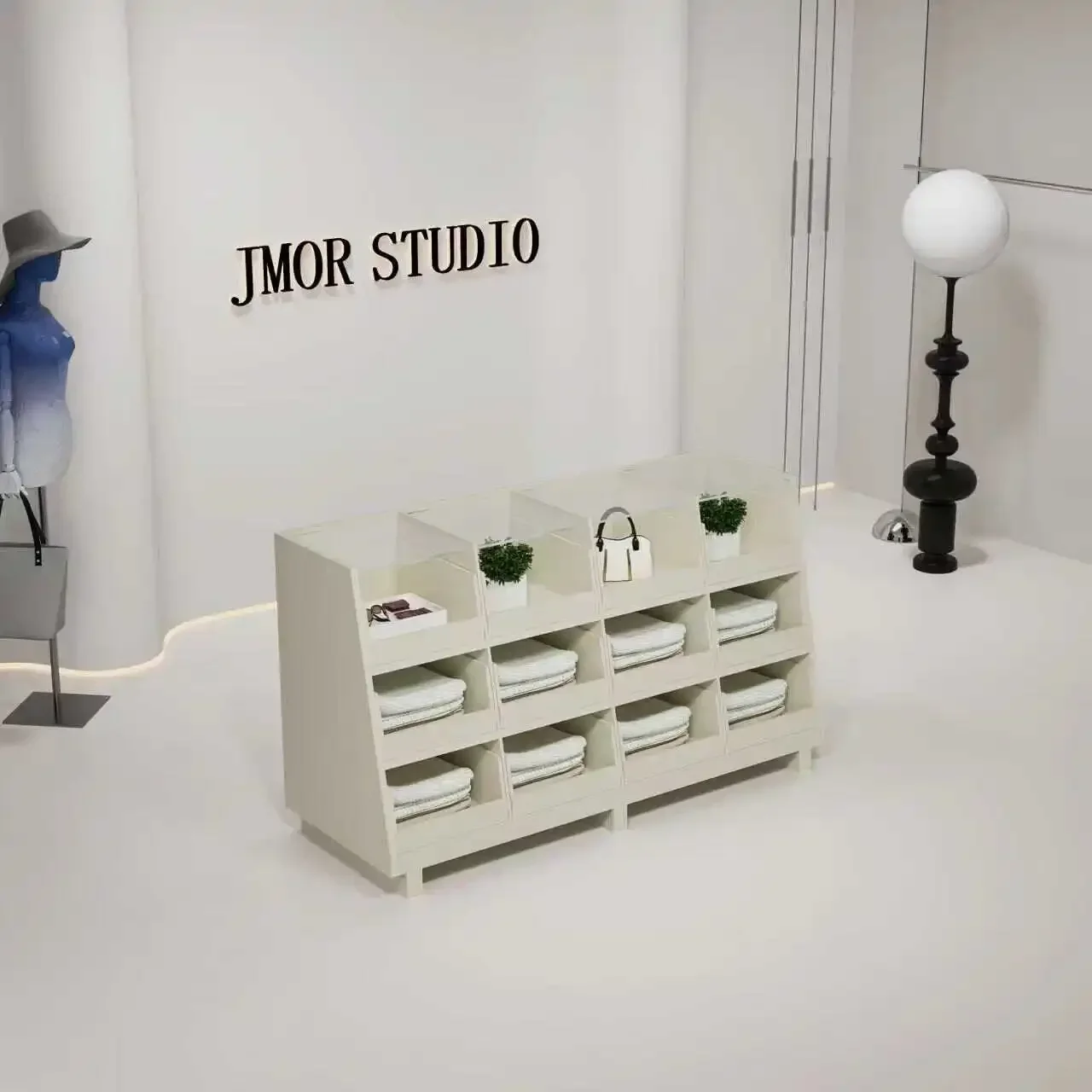 

ZC Clothing Store Display Cabinet Children's Clothing Store Zhongdao Cabinet Glass Display Stand Shoe Cabinet