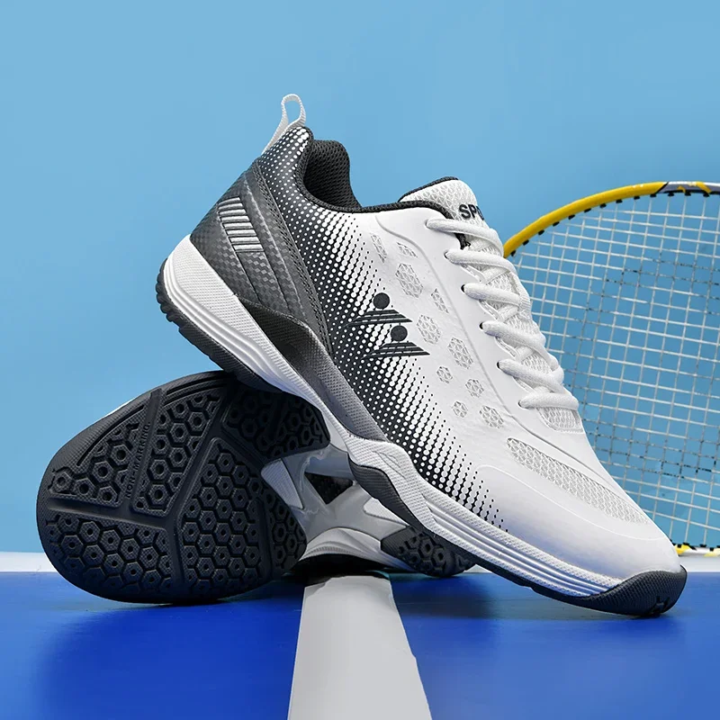 Professional Men Badminton Sport Shoes Gray Male Gym Volleyball Sneakers Non-slip Boy Gym Athletic Table Tennis Shoes 9939