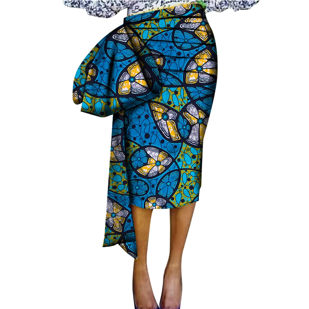 

BintaRealWax индивидуальные африканские юбки для женщин, элегантная юбка с большим украшением для вечеринки, свадьбы, большие размеры 6XL WY8440