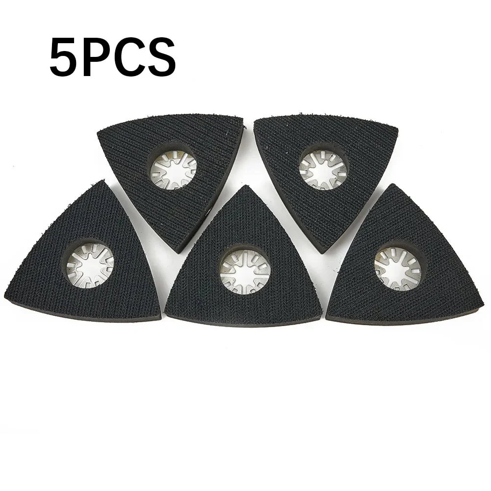 

5pcs Triangular Sanding Pads For Oscillating Power Multi Tool Saw Blade Wood Polished Sand Paper For Wall Grinding Sanding Disc