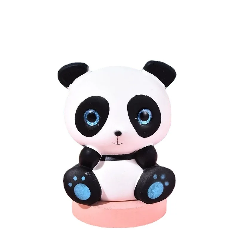 Juguete blando Popular, juguete de descompresión de rebote lento, suave y húmedo, lindo Animal, Panda, unicornio, cachorro, tiburón, alivio del estrés, regalo de juguete Mochi