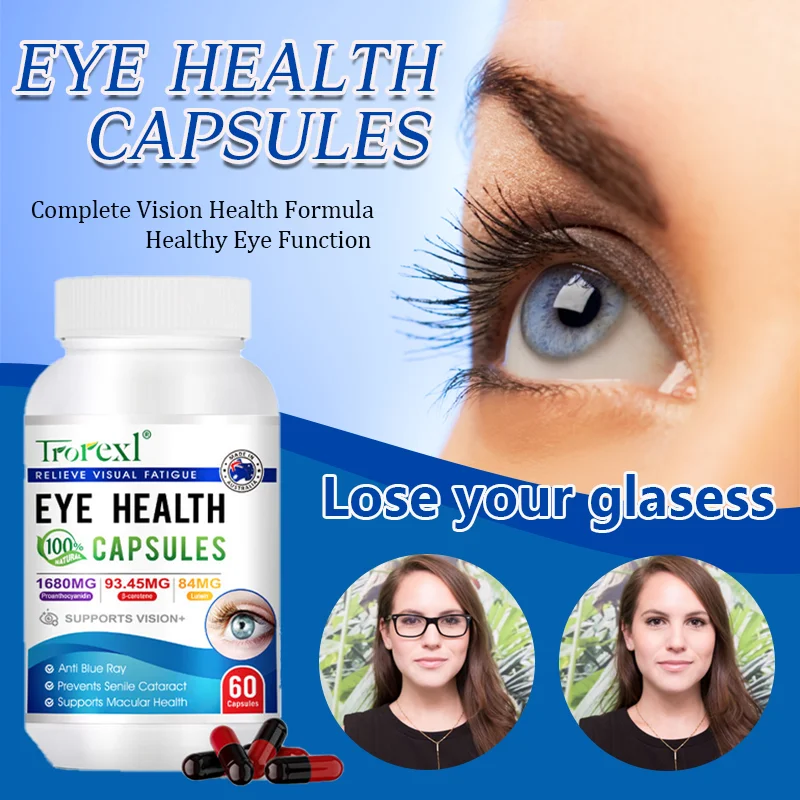 

Improve Eyesight Supplement Capsules Lutein Calendula-protect Eyesight Prevent Myopia Relieve Eye Pressure Fatigue Dryness