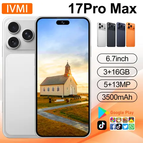 IVMI 17 Pro Max 6.7" Smartphone 3GB+16GB 5MP+13MP Camera Bluetooth Wi-Fi Google Supported Mobile Phone