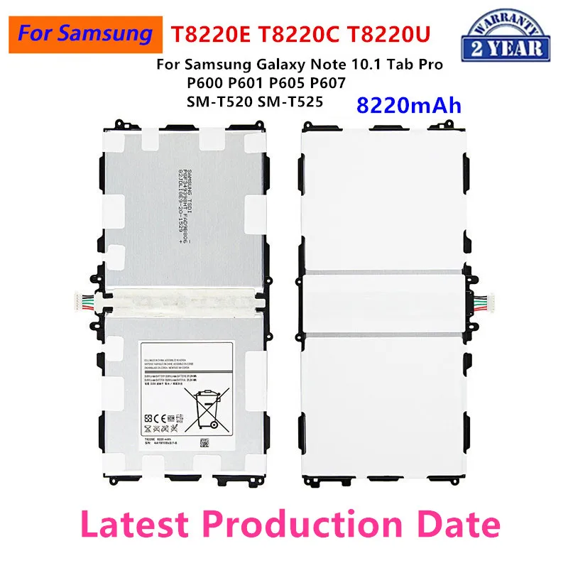 Brand New Tablet T8220E T8220C/U Battery 8220mAh For Samsung Galaxy Note 10.1 Tab Pro P600 P601 P605 P607 T520 T525 +Tools