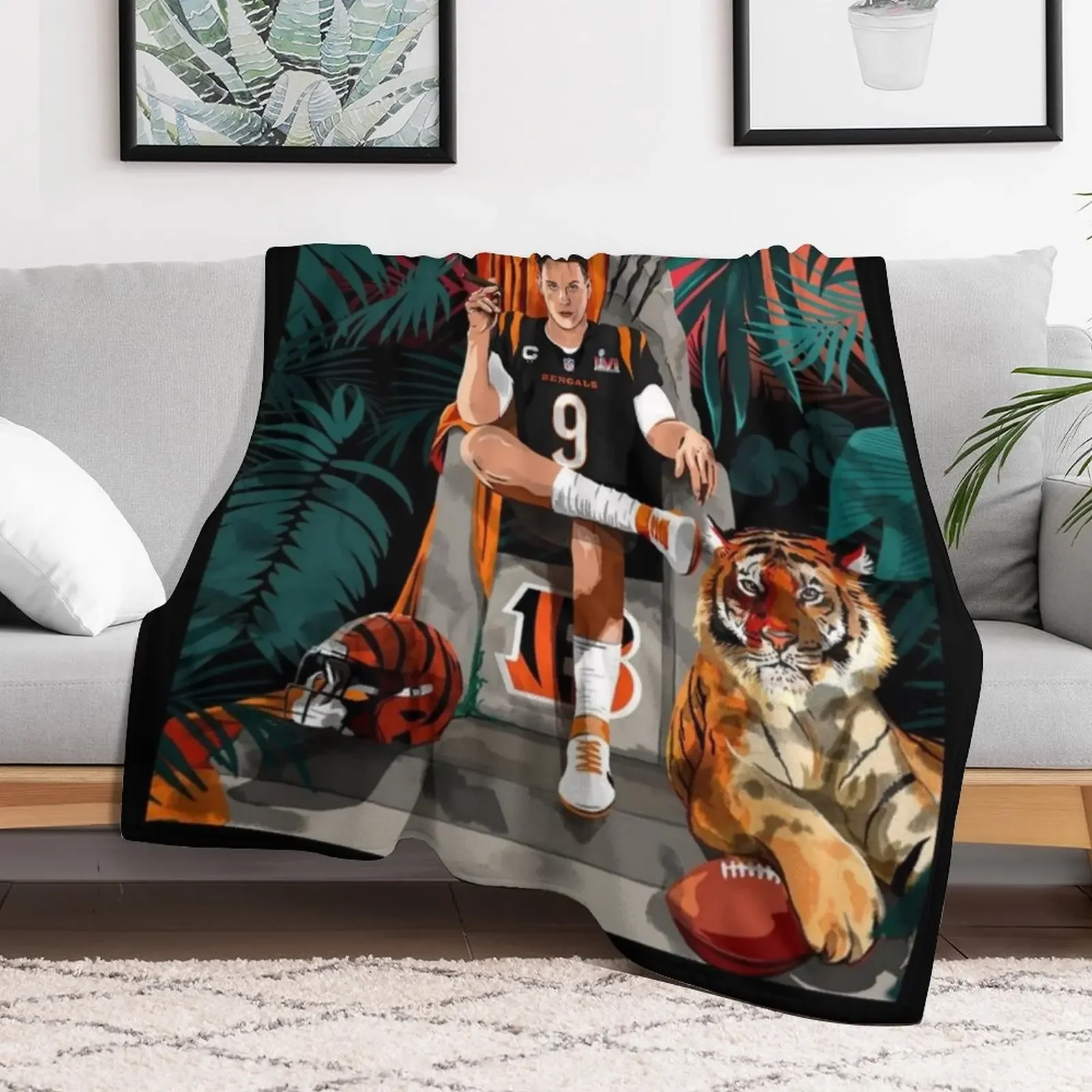 Joe burrow bengals Throw Blanket Softest Soft Blankets