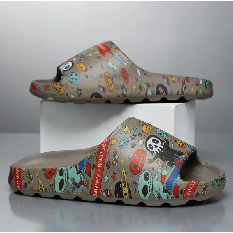 Sandálias masculinas moda casual tamanho grande chinelos masculinos com solas grossas luz caminhadas ao ar livre wading toe pitada chinelos masculinos