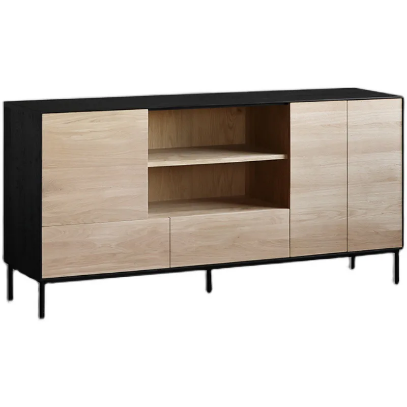 

Боковой шкаф Простой современный винный шкаф Ресторан Дубовая полка Бесшумный ветровой шкафчик