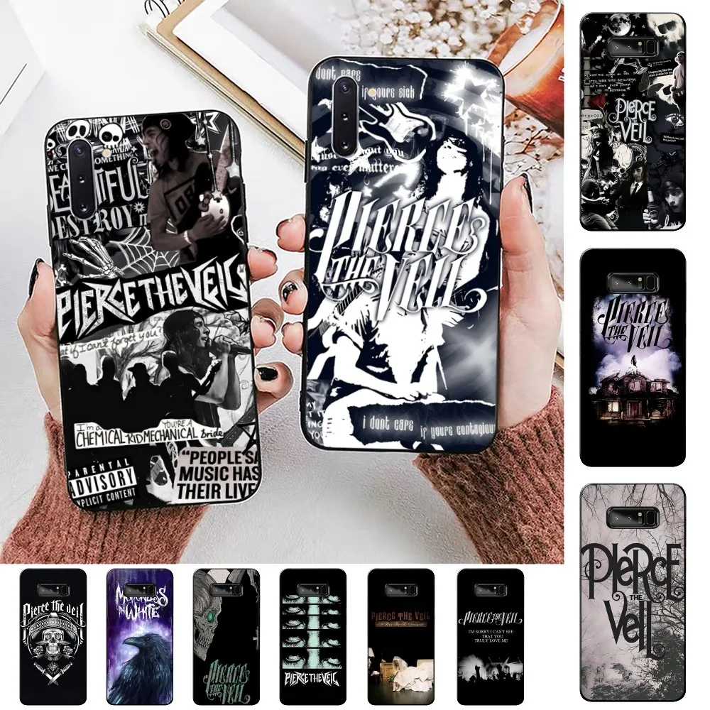 P-Pierce The Veil Band Phone Case For Samsung Note 8 9 10 20 pro plus lite M 10 11 20 30 21 31 51 A 21 22 42 02 03