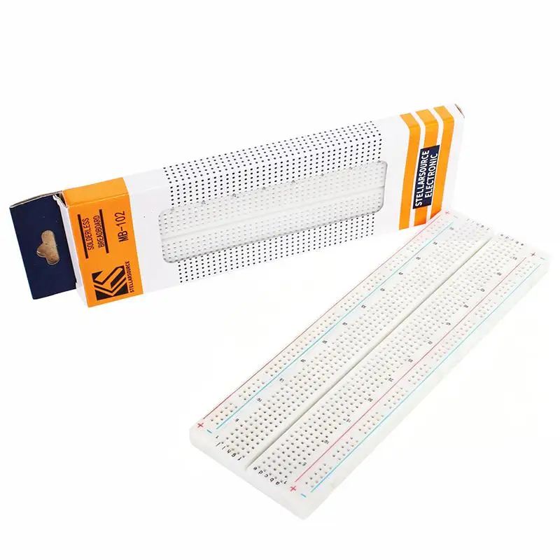 Breadboard 400/830 Tie-Points MB102 Solderless Bread Board PCB Universal Prototype Circuit Board DIY Test Board For