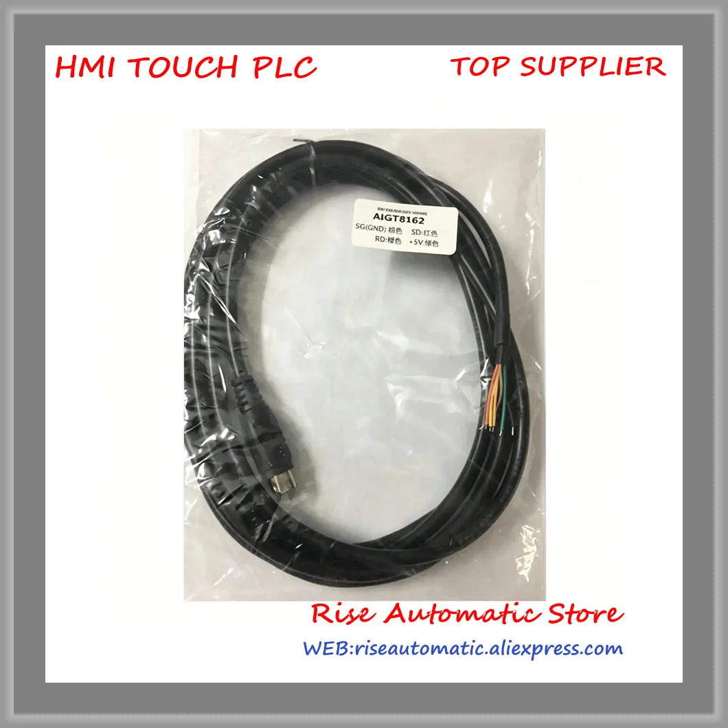 Compatible AIGT8162 PLC Programming Cable To Connect GT01/GT11 Touch Panel AIGT8142 DC5V