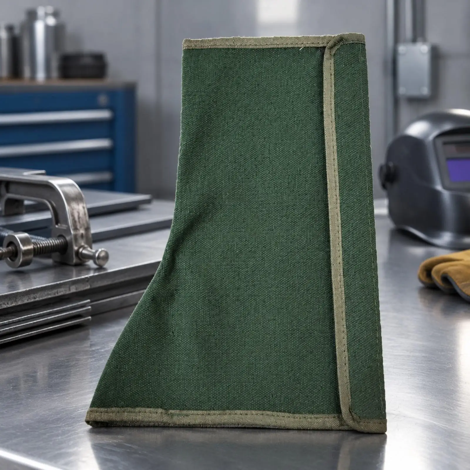 Welding Fire Screen Leg Cover for Workbench Use Thick Canvas Foot Protector Reinforced Edges Secure Fit for Metalworkers Daily