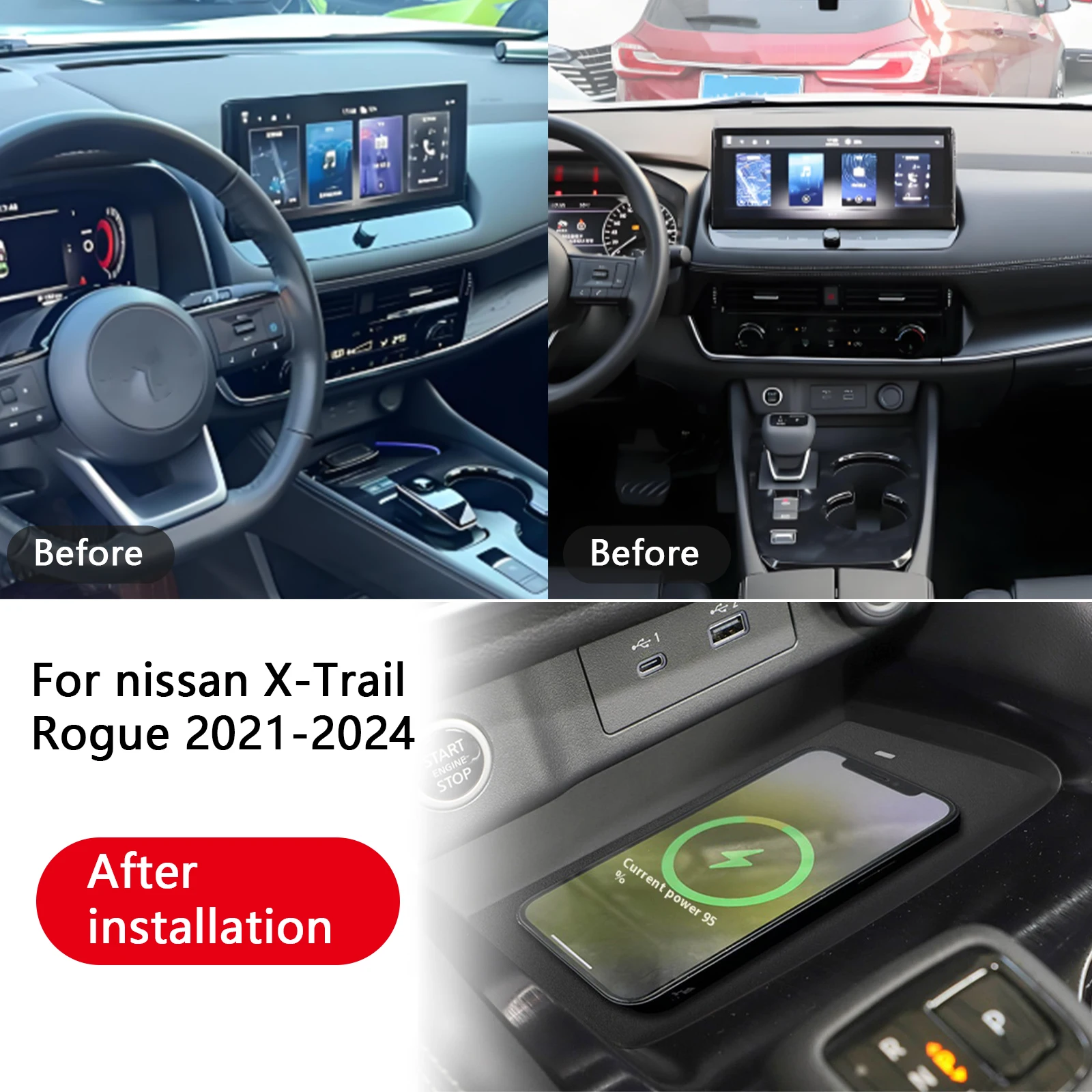 2 Din 15W Wireless … - image