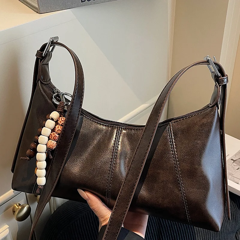 Borsa a tracolla trapuntata da donna di lusso 2025, tracolla con manico superiore di ispirazione retrò, shopper casual multifunzionale per il fine settimana e i viaggi ​