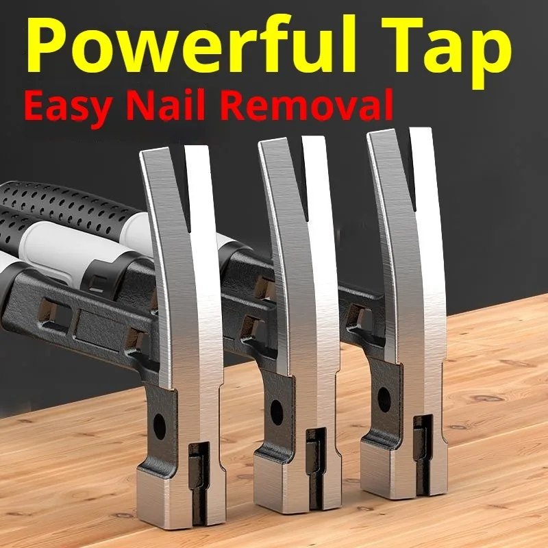 Non-Slip Handle Integrated Claw Hammer Magnetism Mini Woodworking Nail Hammer Multifunctional Daily Repairs Hardware Tool