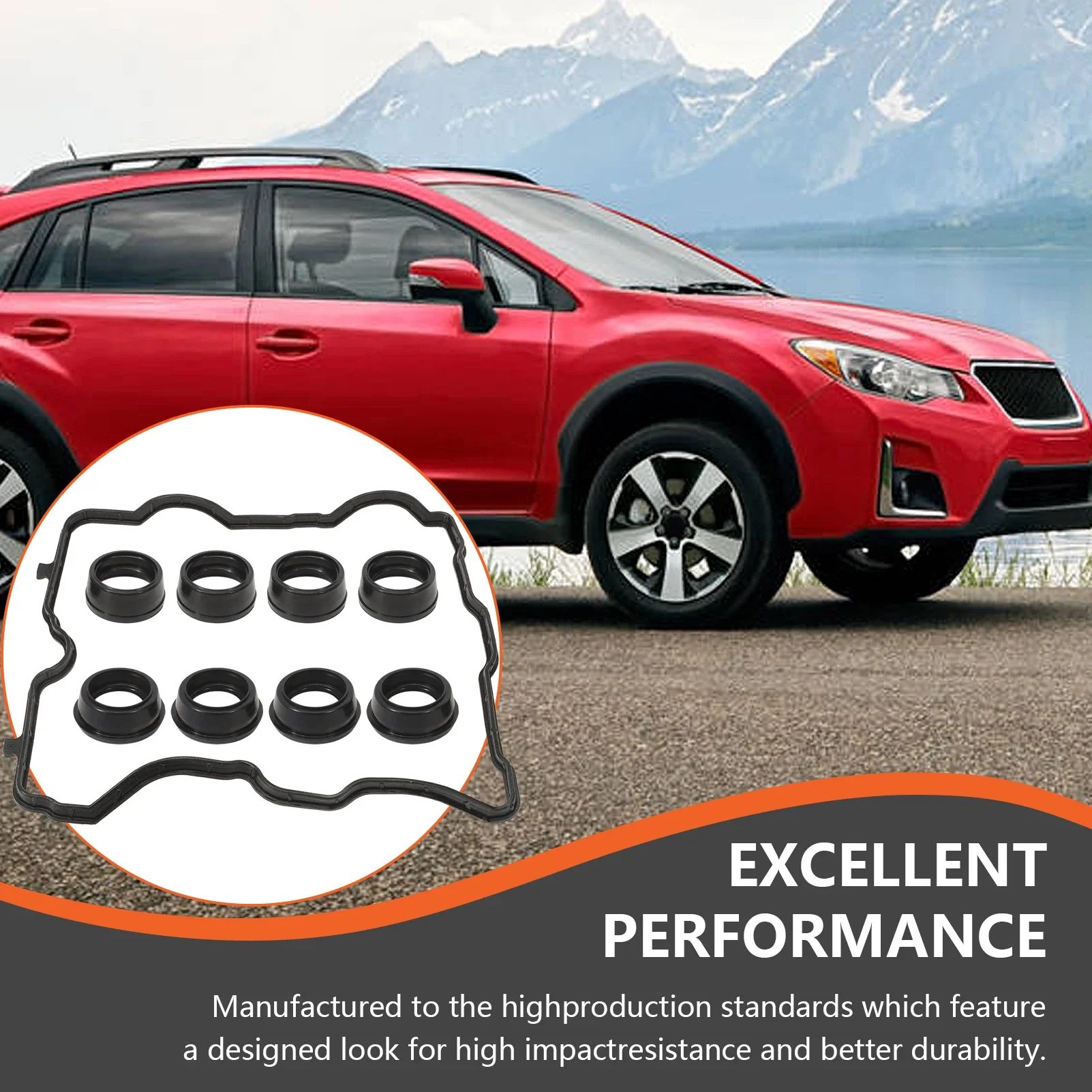 

Engine Valve Cover Gasket Set VS50830R 13279AA360 For Subaru Vehicle 2016-2017 Crosstrek 2.0L H4 GAS 11-18 Forester 2.5L H4 GAS