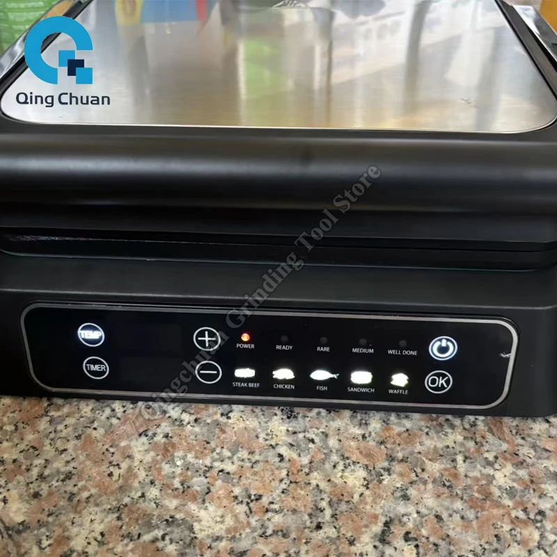 Beef Steak Machine Frying Baking Breakfast Machine Non Stick Double-Sided Heating Electric Pancake Pan Breakfast Machine